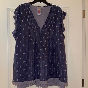 Johnny Was Anthena Embroidery Tunic Top